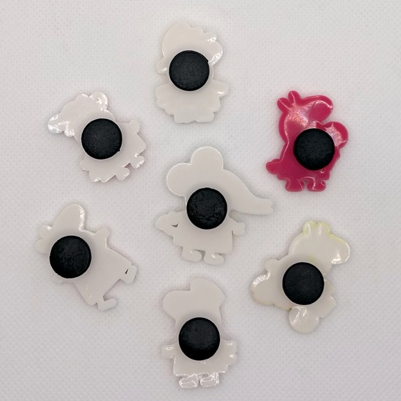 BOGO!! Crocs Style Shoe Charms Jibbitz Peppa Pig & Friends 7pc Set NEW - Picture 3 of 5